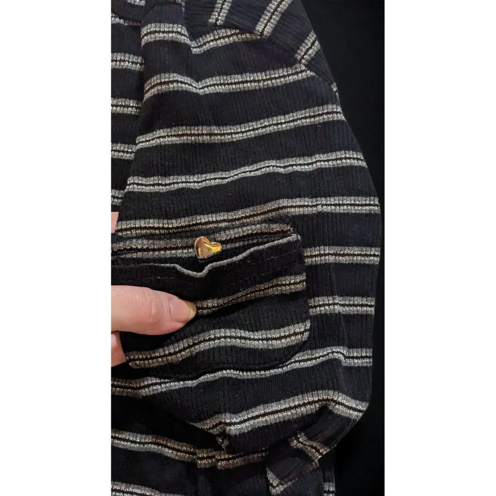 In Design Striped Ribbed Top - Picture 8 of 8